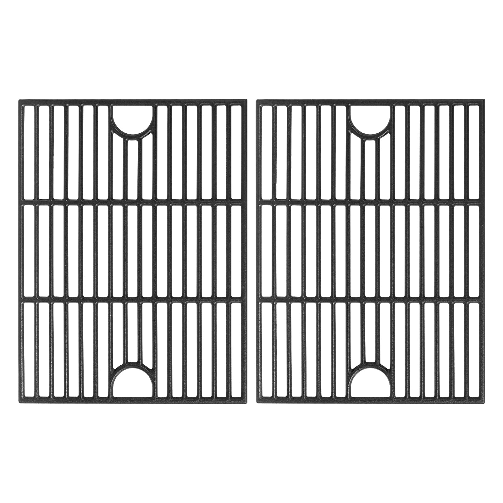JCLMER Nexgrill 17-inch cast iron grill grate 2-pack for even heat distribution.