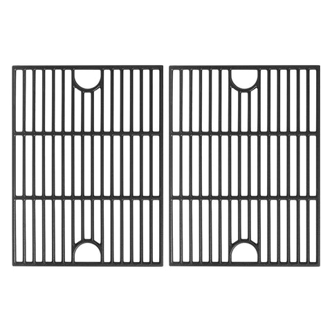 JCLMER Nexgrill 17-inch cast iron grill grate 2-pack for even heat distribution.