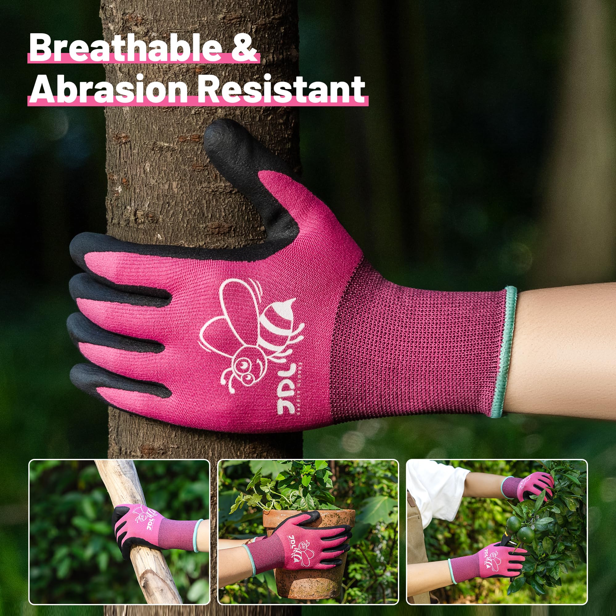 JDL easy-clean-durable stitching ensures long-lasting wear across tasks.
