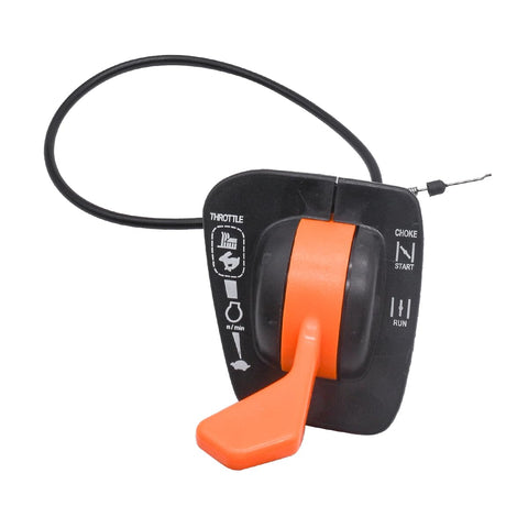 JDLLONG GY20947 throttle cable side view for John Deere models ensures smooth throttle control.