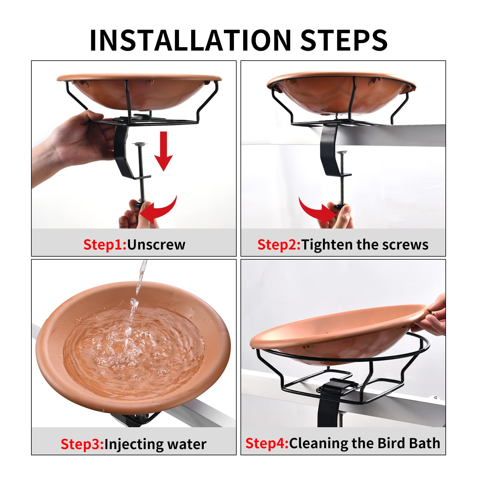 Jealoeur separable dish and steel ring design makes cleaning quick and simple.