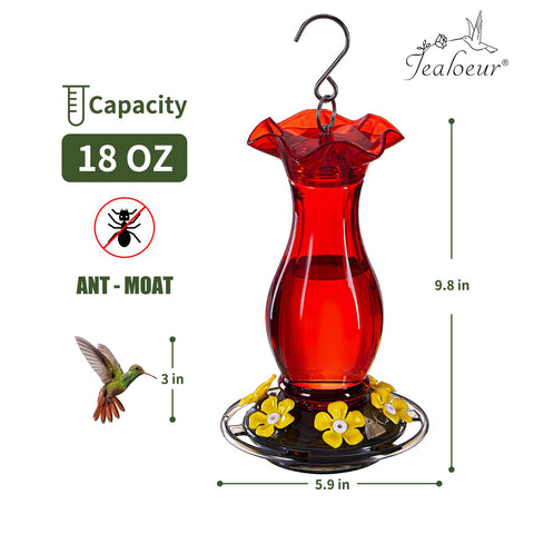 Jealoeur feeder demonstrating 360-degree view and active feeding in garden.