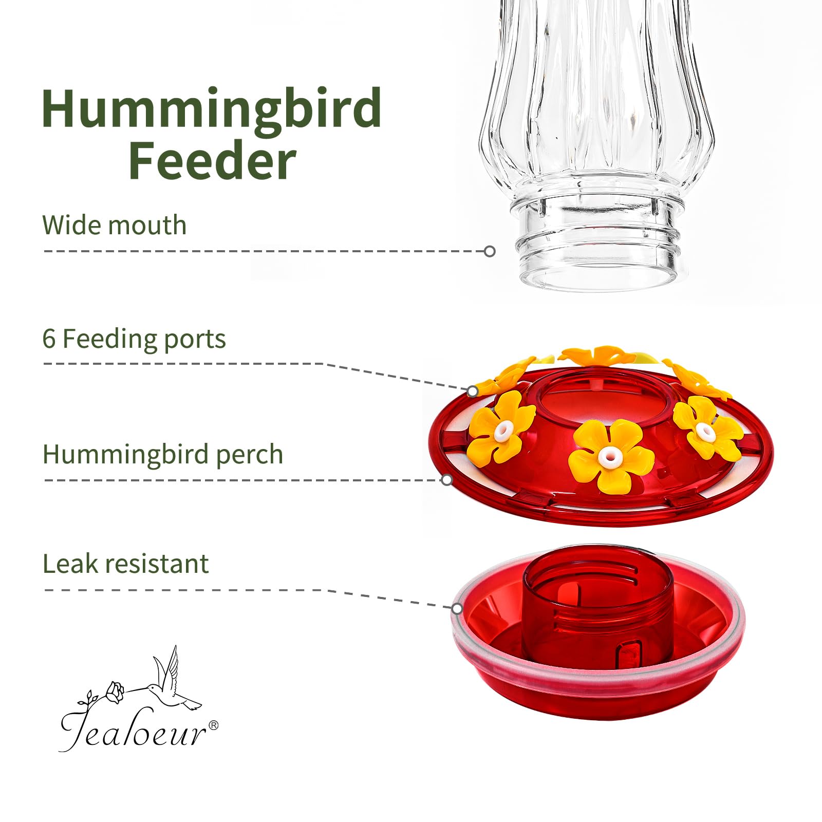 Jealoeur feeding mouth is 3 mm to block pests.