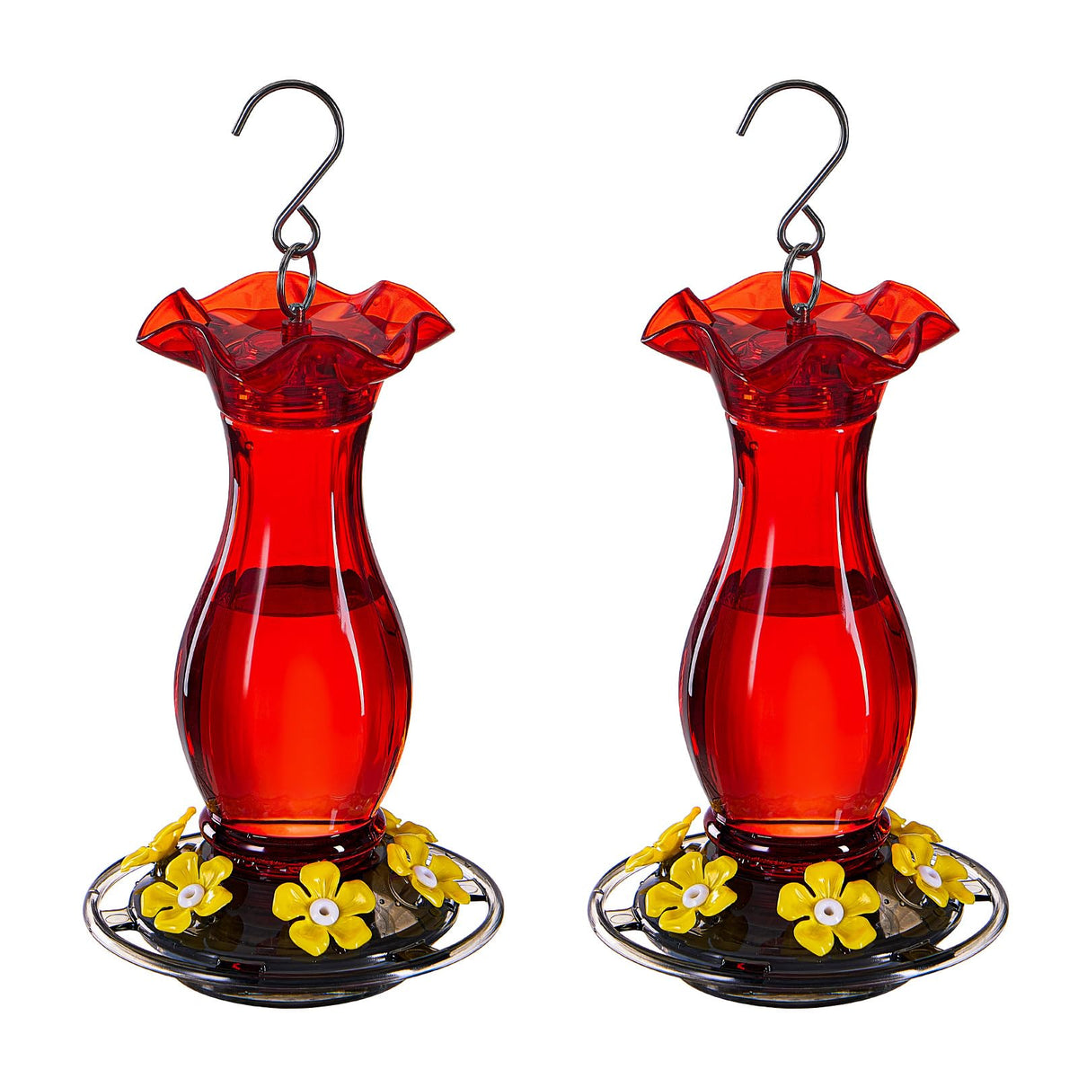 Jealoeur hummingbird feeder with 360-degree viewing for backyard birdwatching and feeding.