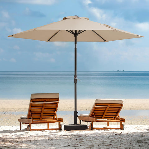 JEAREY 7.5ft umbrella dimensions 88 inches tall with broad coverage