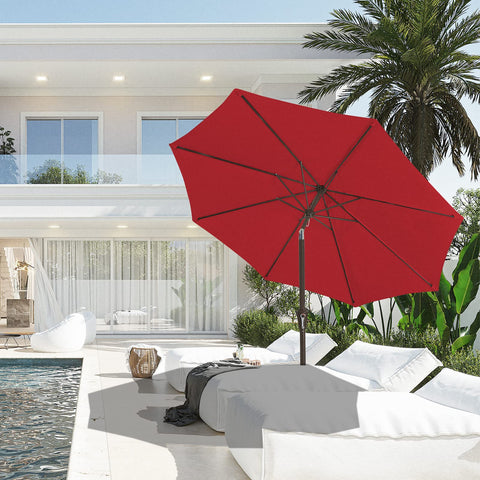 JEAREY 9ft powder-coated pole and 8 ribs reinforce durability