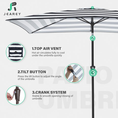 JEAREY deck and poolside setup is ideal for patios and yards.