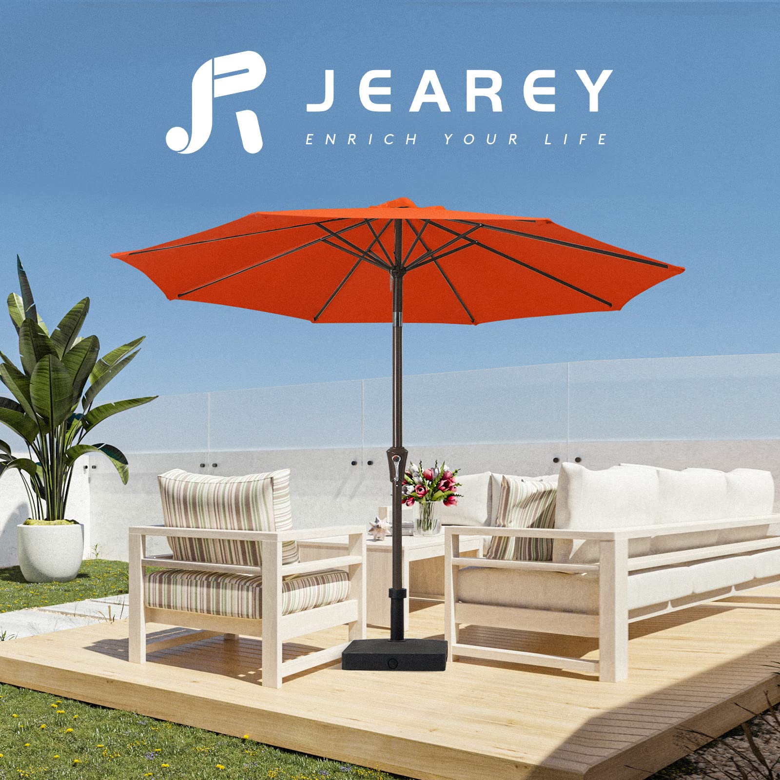 JEAREY detachable pole design simplifies setup and storage