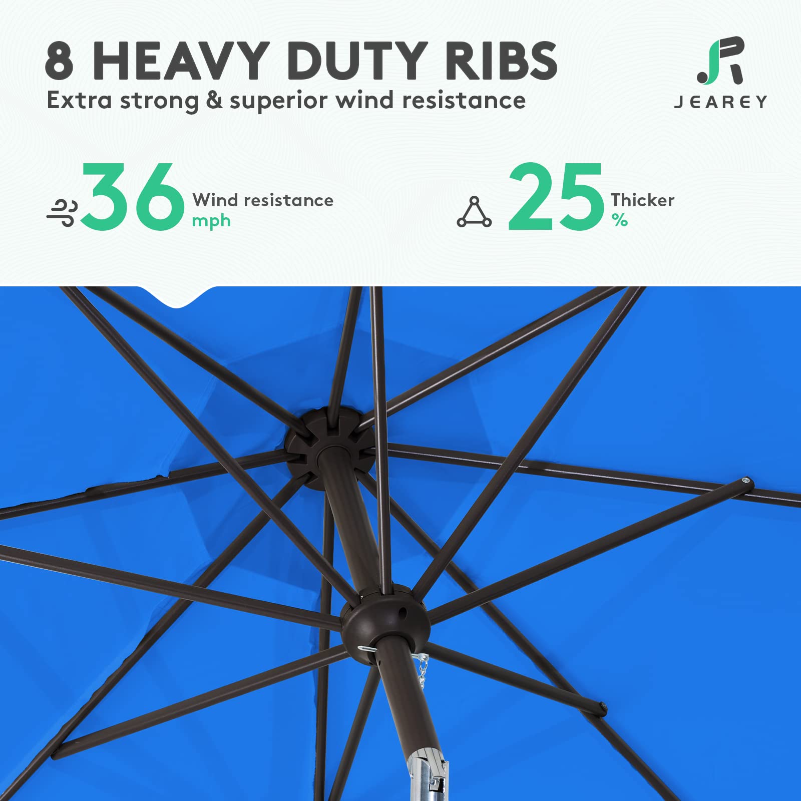 Double-layer vent canopy improves airflow and balance.