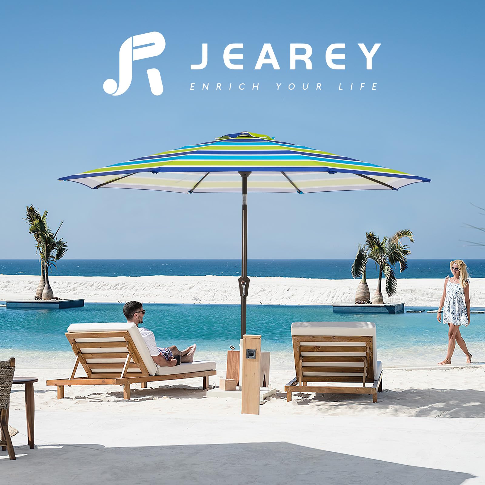JEAREY double-layer vent promotes airflow for stability.
