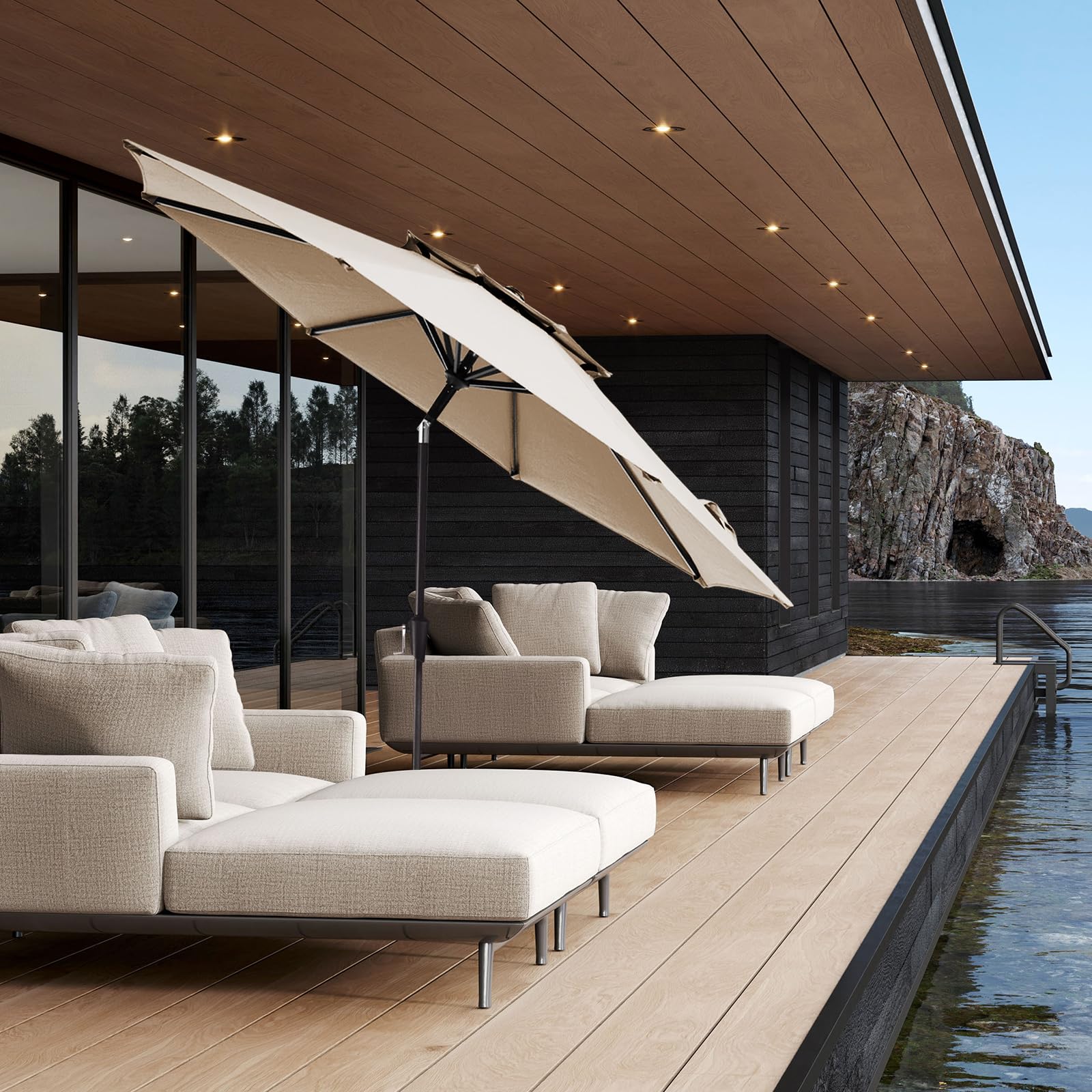 JEAREY double-vent canopy improves airflow and stability outdoors