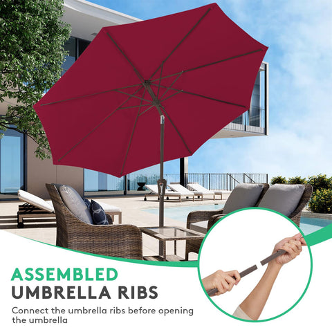JEAREY iron pole with compact storage for easy outdoor use.