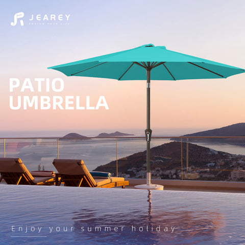 Ideal for garden, deck, poolside, or backyard dining with JEAREY umbrella.