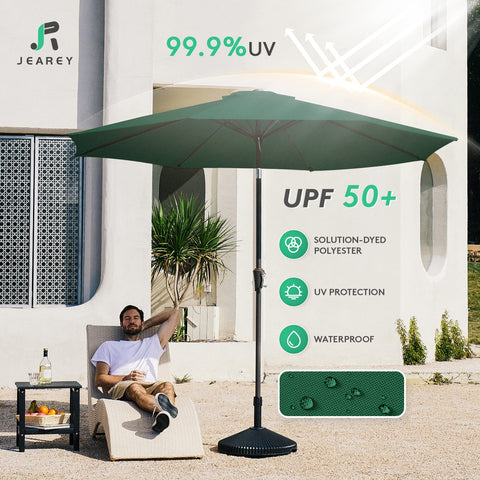 JEAREY powder-coated iron pole offers sturdy support during daily use.