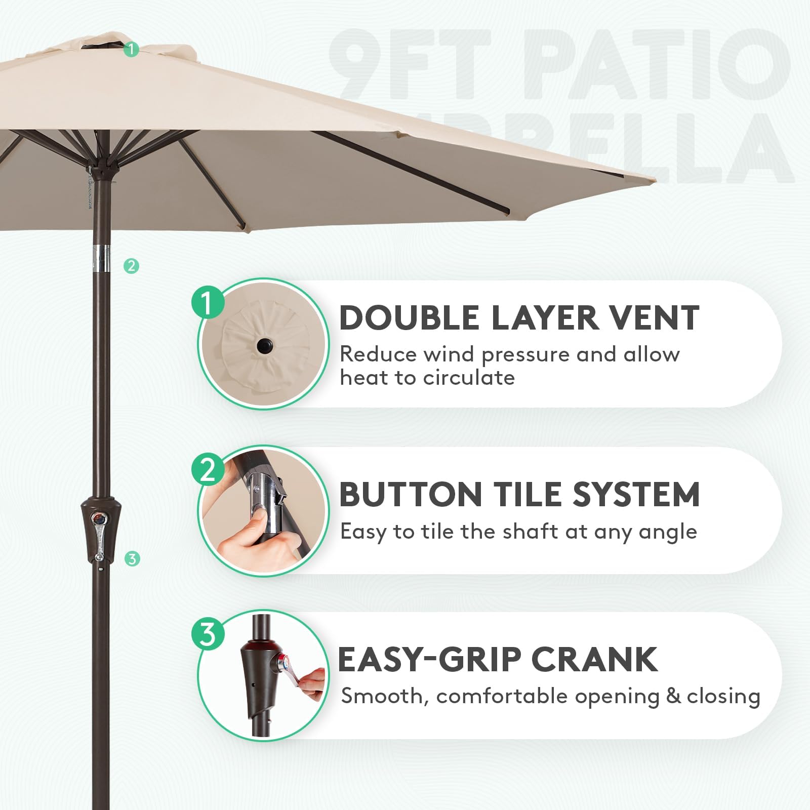JEAREY powder-coated pole for durable outdoor support