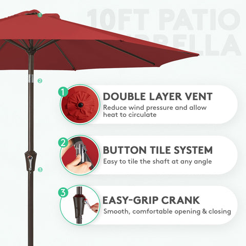 JEAREY push-button tilt and crank for easy angle adjustment