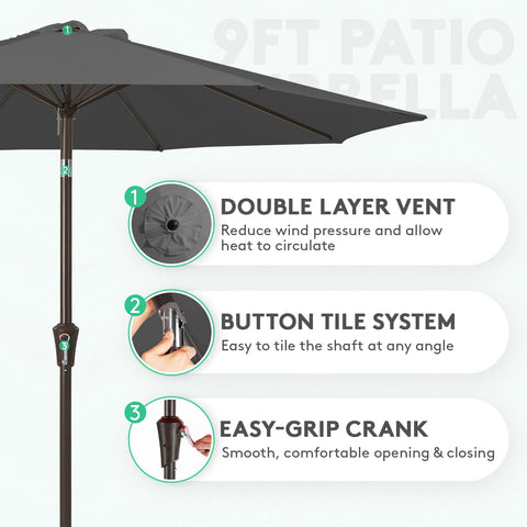 JEAREY push button tilt feature illustrated for adjustable shade