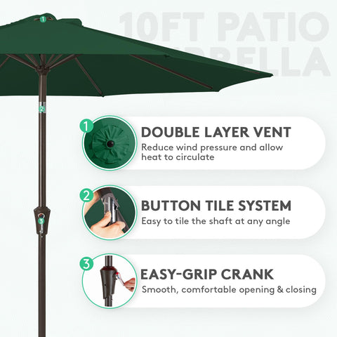 JEAREY push-button tilt lets you adjust shade with one hand.