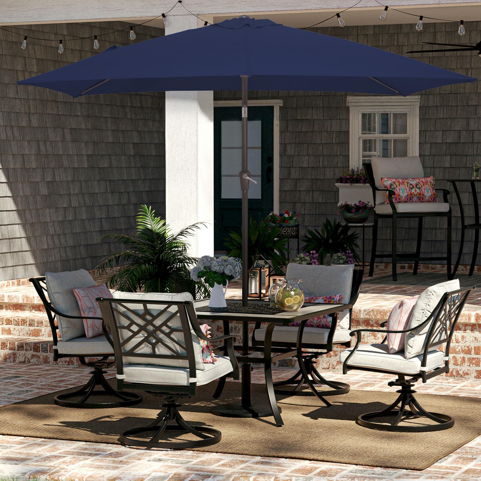 JEAREY sturdy iron frame provides stable outdoor shade