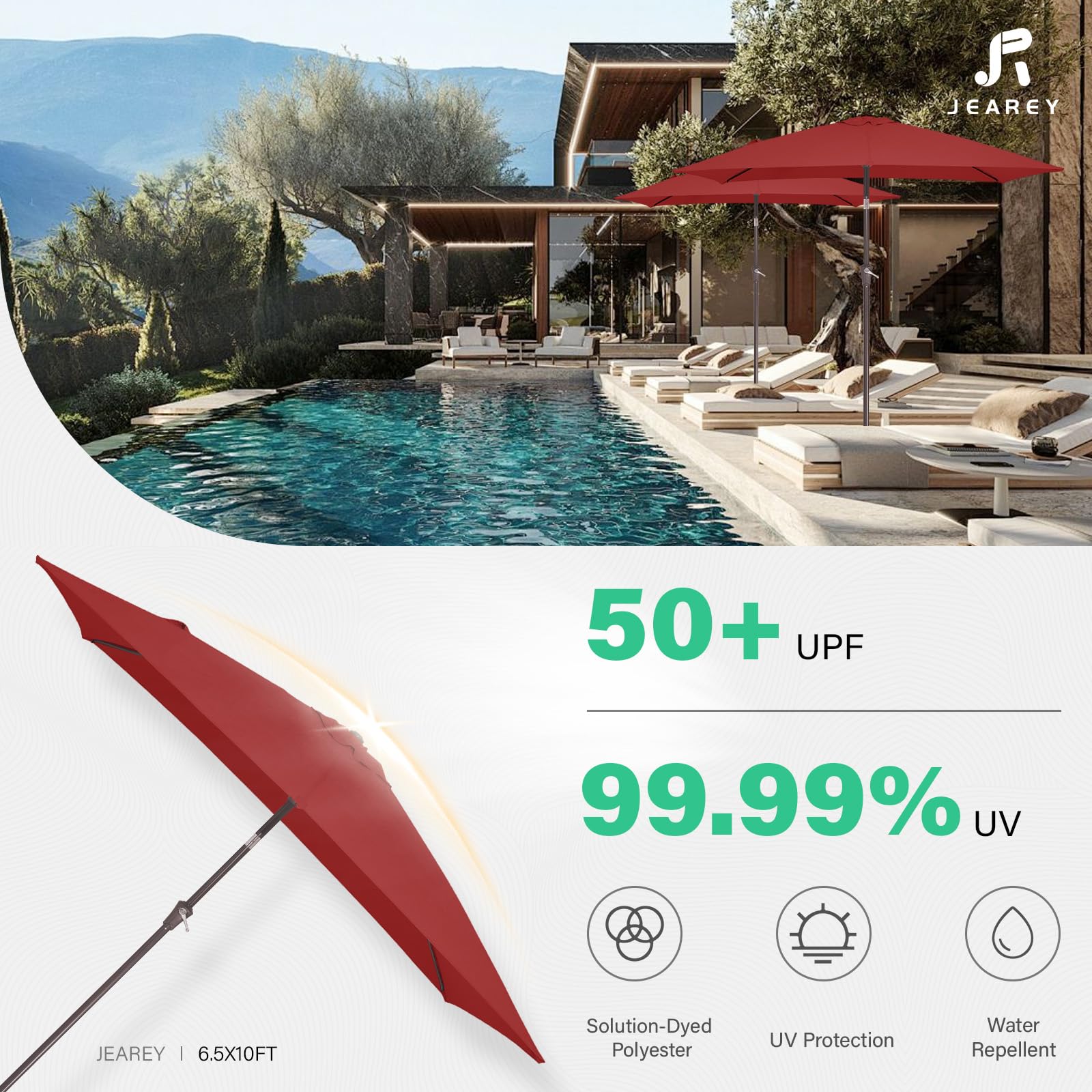 JEAREY top air vent double canopy for better airflow