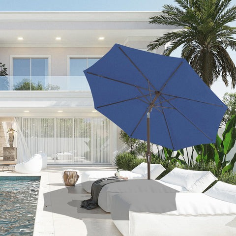 JEAREY umbrella-8-ribs sturdy frame enhances stability.