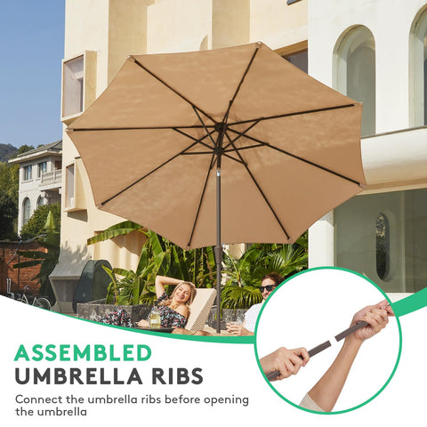 JEAREY 8-steel rib frame with rust-free coating for durability