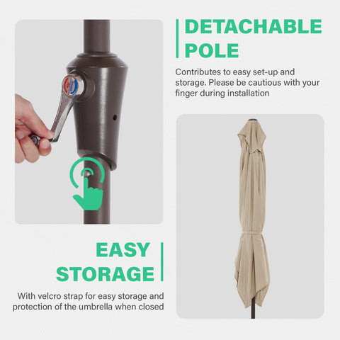 JEAREY push-button tilt operation allows quick shade changes.