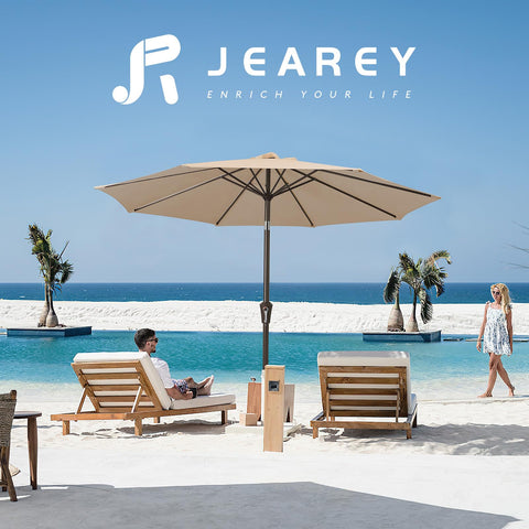 JEAREY rust-free powder-coated iron pole detail for longevity