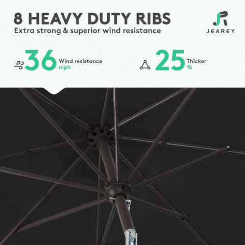 JEAREY UV-protection fabric blocks sun for comfortable outdoor use.
