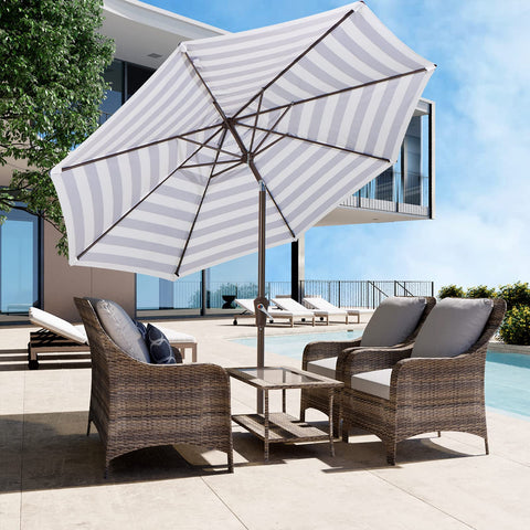 JEAREY vented double-layer canopy stabilizes on breezy days