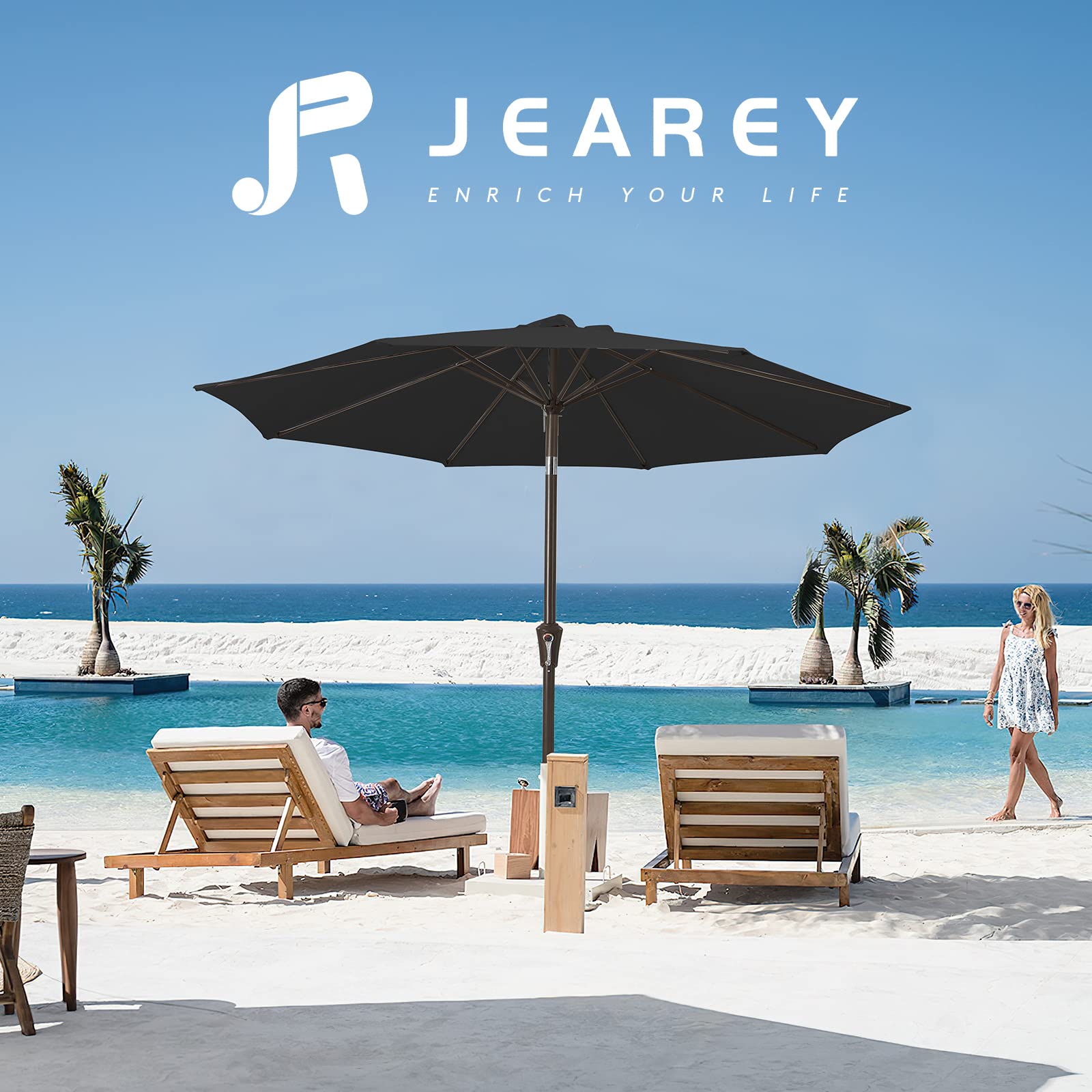 JEAREY waterproof canopy ready for light rain and outdoor activities.