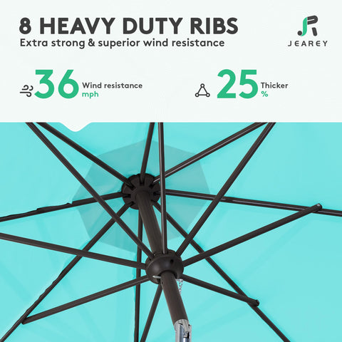 Ventilated double-layer canopy improves airflow and stability.