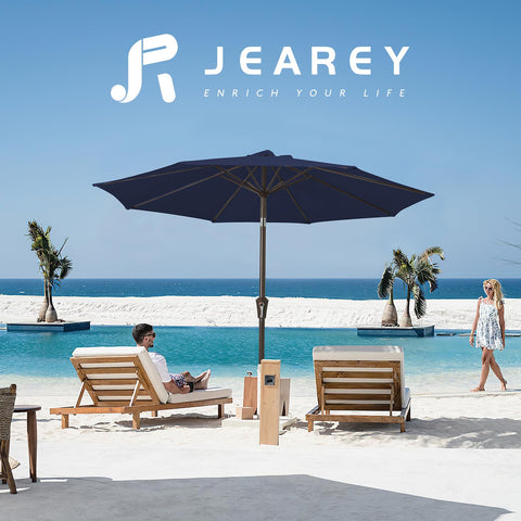JEAREY waterproof fabric canopy keeps shade area dry in light rain