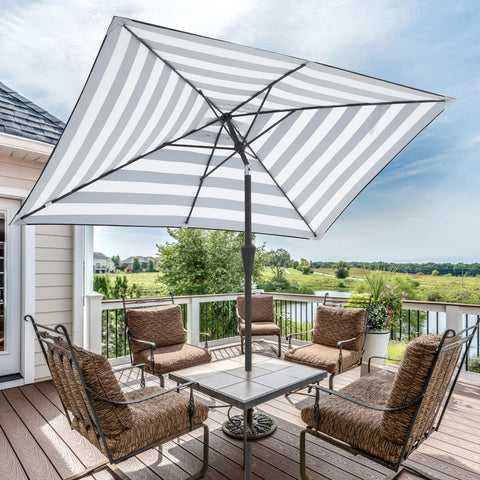 JEAREY waterproof polyester fabric shields from sun and light rain.
