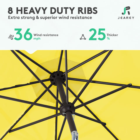 JEAREY waterproof UV-resistant canopy keeps deck comfortable in sun and rain
