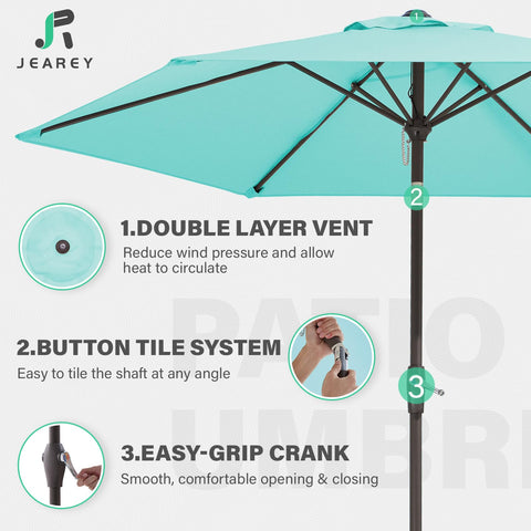 JEAREY wind vent canopy improves airflow and wind resistance.