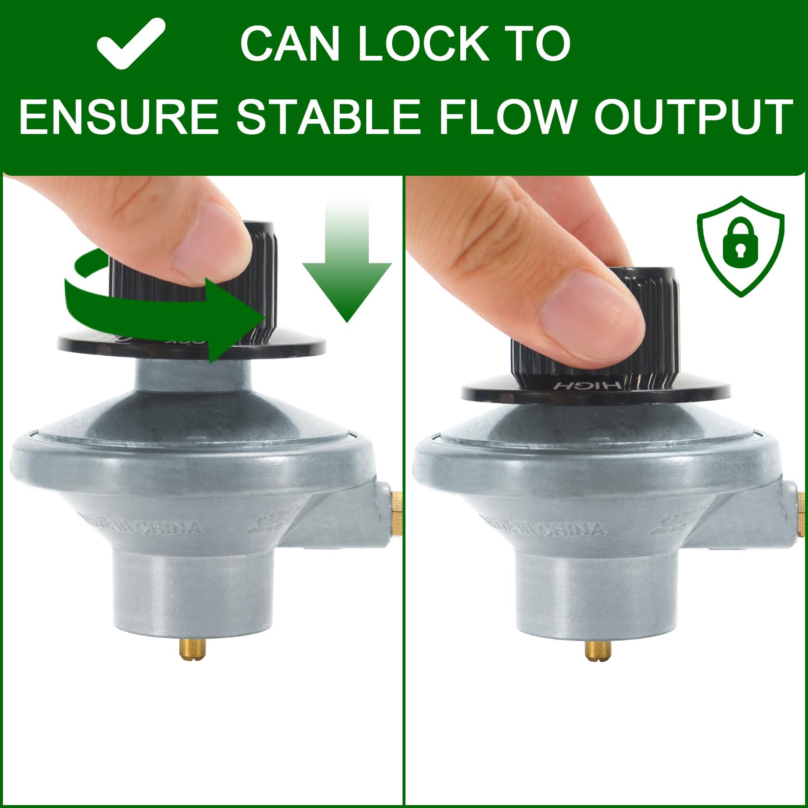 JEASOM safety-lock feature prevents accidental flame adjustments during handling
