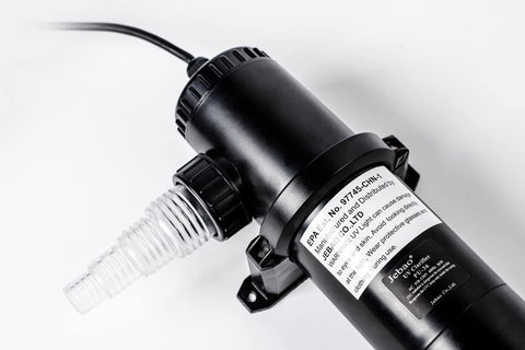 Weather resistant transformer from Jebao PU-36 shown outdoors