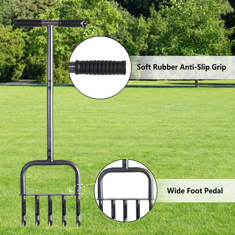 Jebosam aerator ergonomic grip reduces hand fatigue during long sessions.