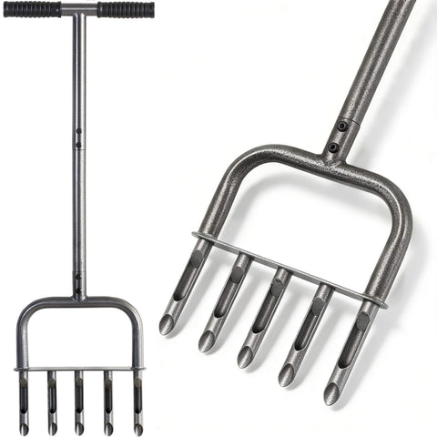 Jebosam manual core lawn aerator steel body for deeper aeration and richer roots.