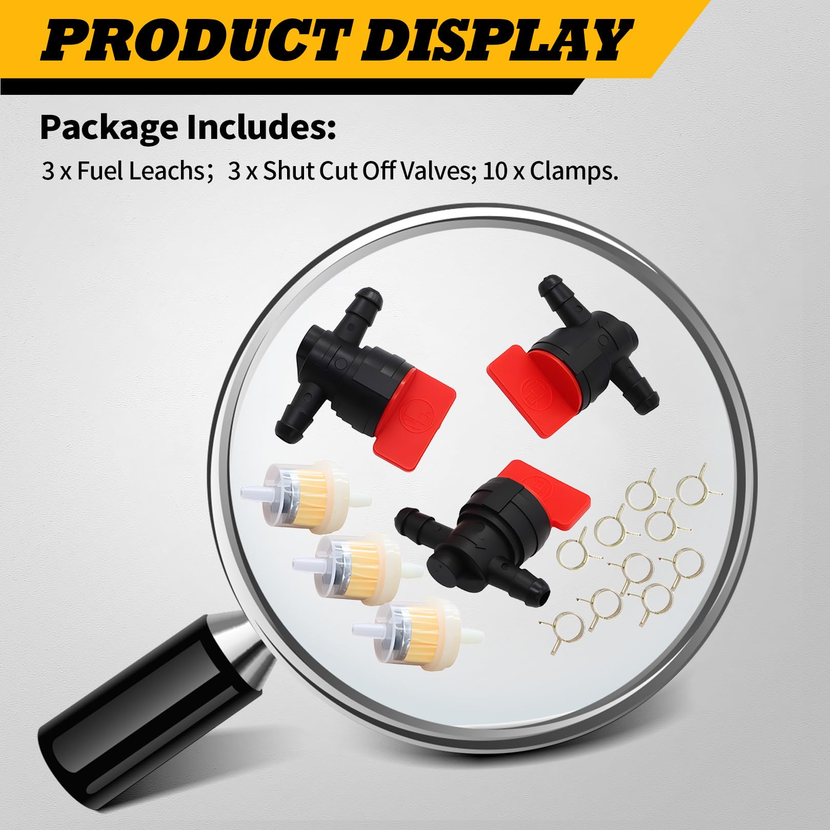 Jecoupoon clamps included with valves enable secure mounting