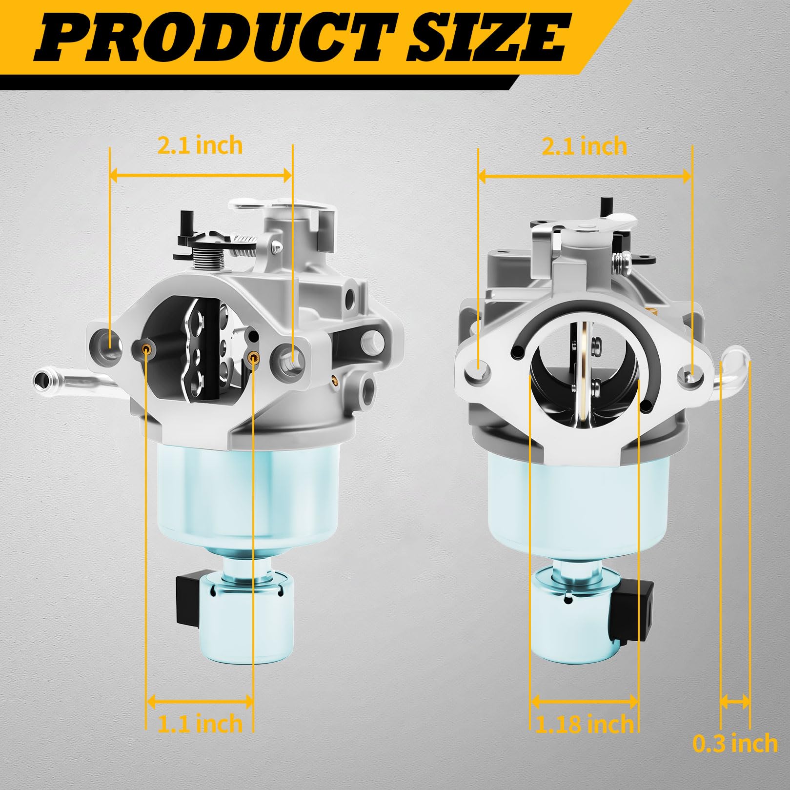 Jecoupoon carburetor kit for 14-18 HP engines boosts mower performance.