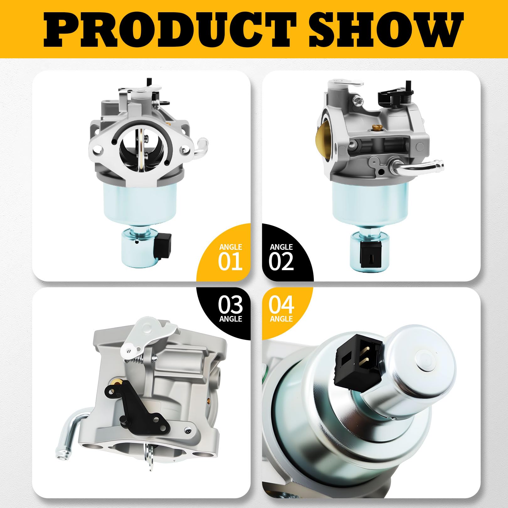 Jecoupoon carburetor kit components set highlights high-quality parts.