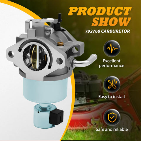 Jecoupoon carburetor kit with durable parts for long-term mowing.