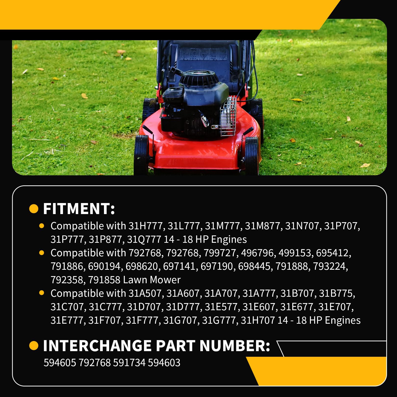 Jecoupoon carburetor kit built for dependable lawn care.