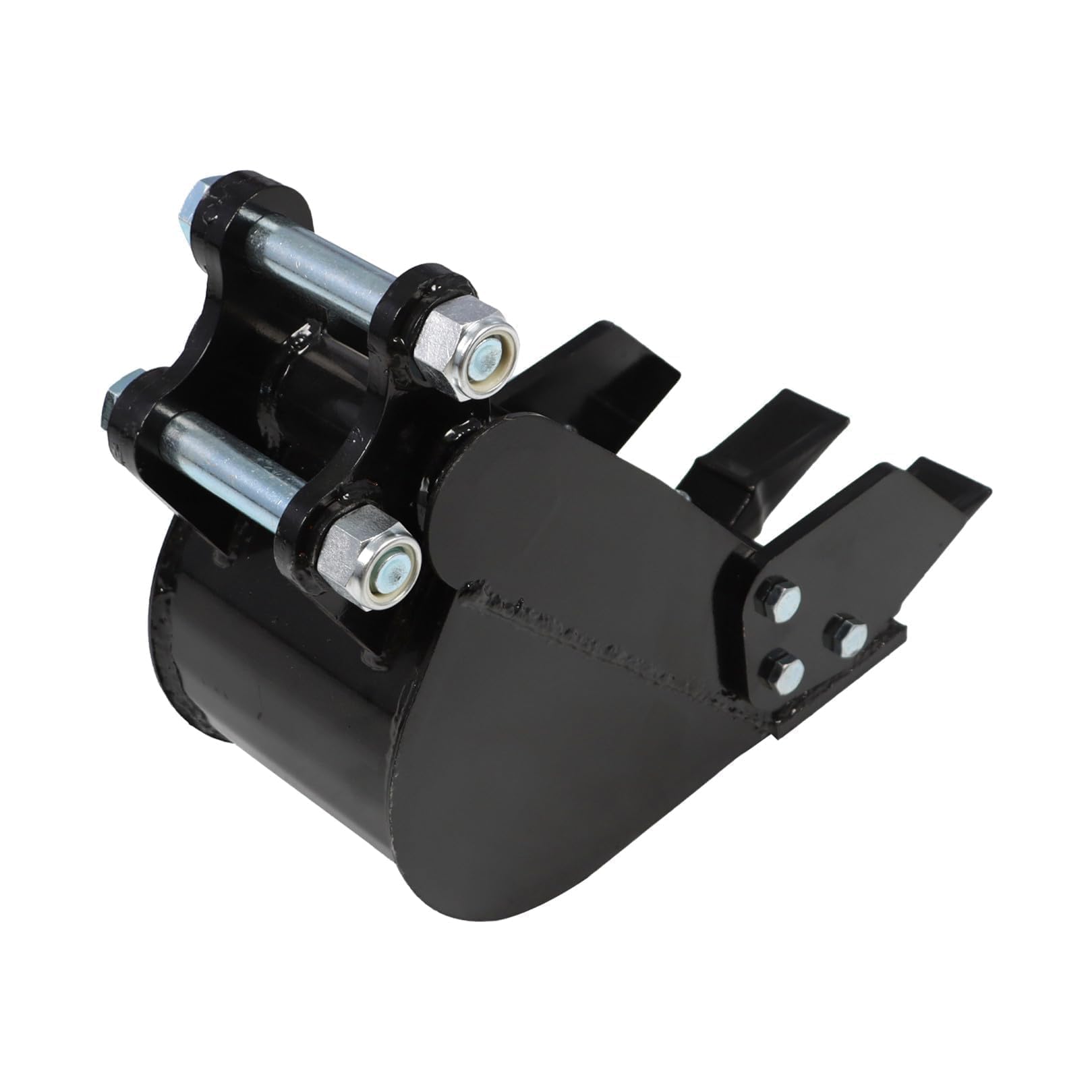 Jecoupoon compact trenching bucket helps reach tight spaces with control.