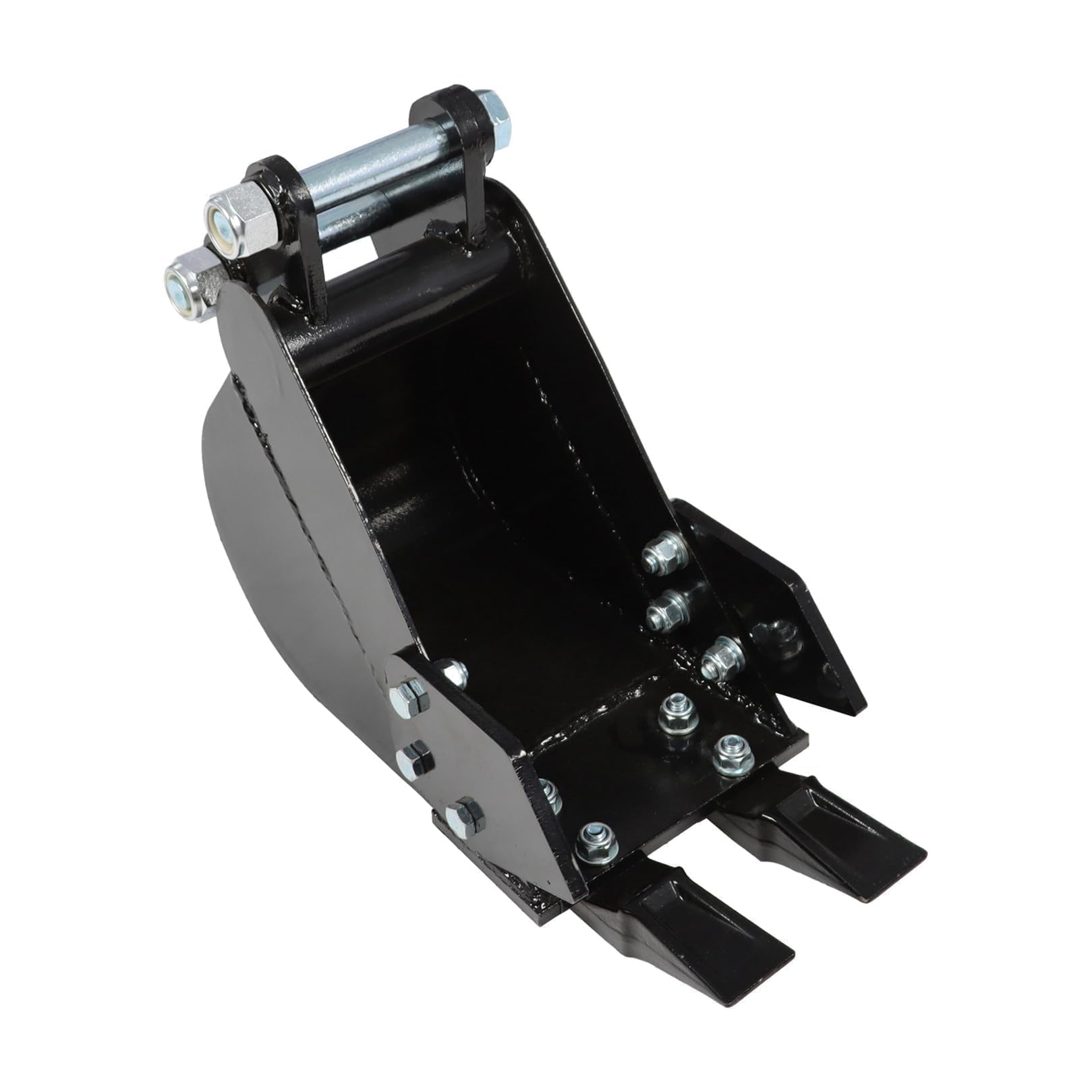 Jecoupoon 200mm narrow trenching bucket on a mini excavator for precise trenching.