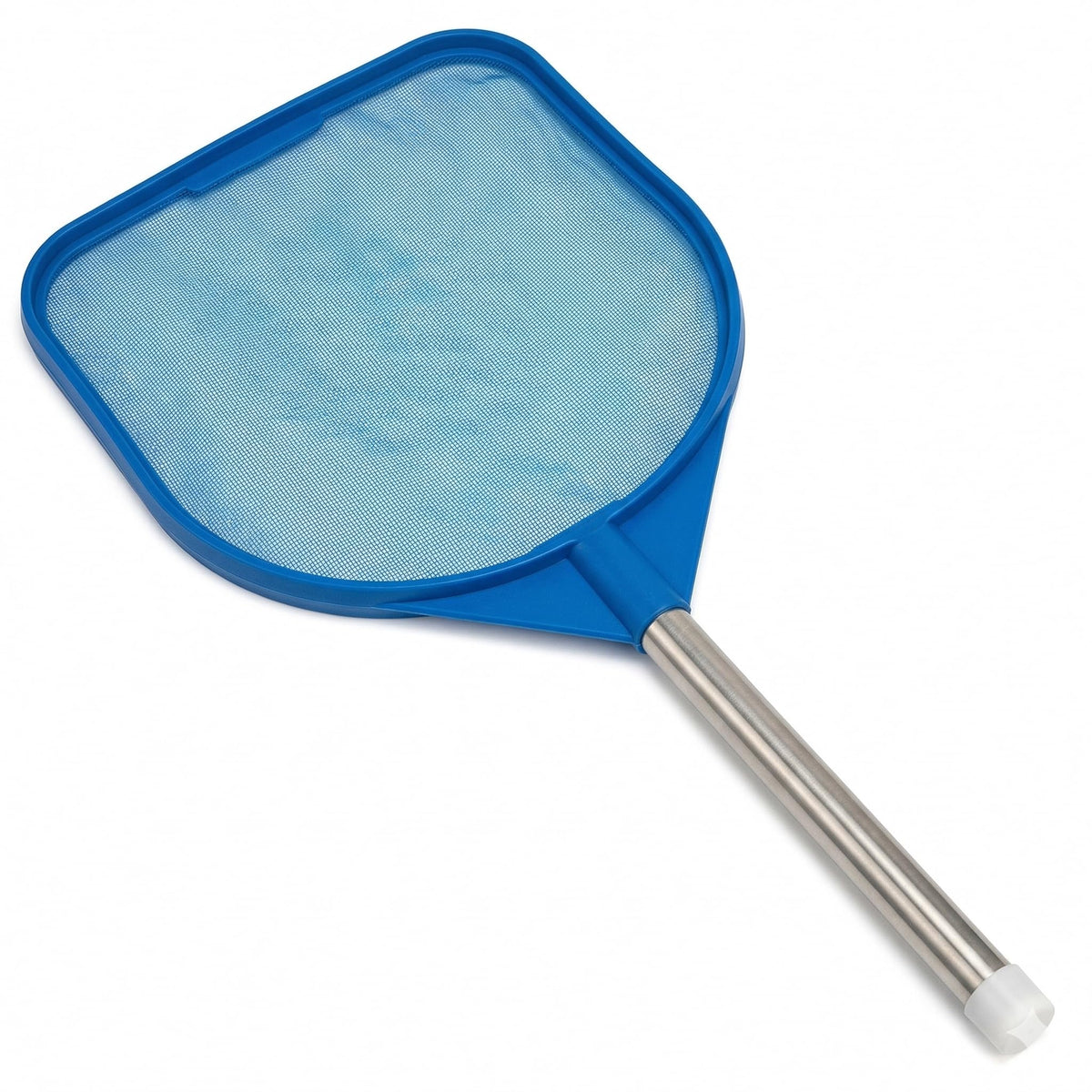 JED Pool Tools 40-376 hand skimmer net, front view, enables quick surface debris pickup in pools.