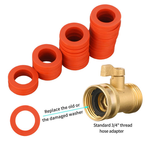 Jeeker rubber gasket sideview highlights flexible fit on standard fittings