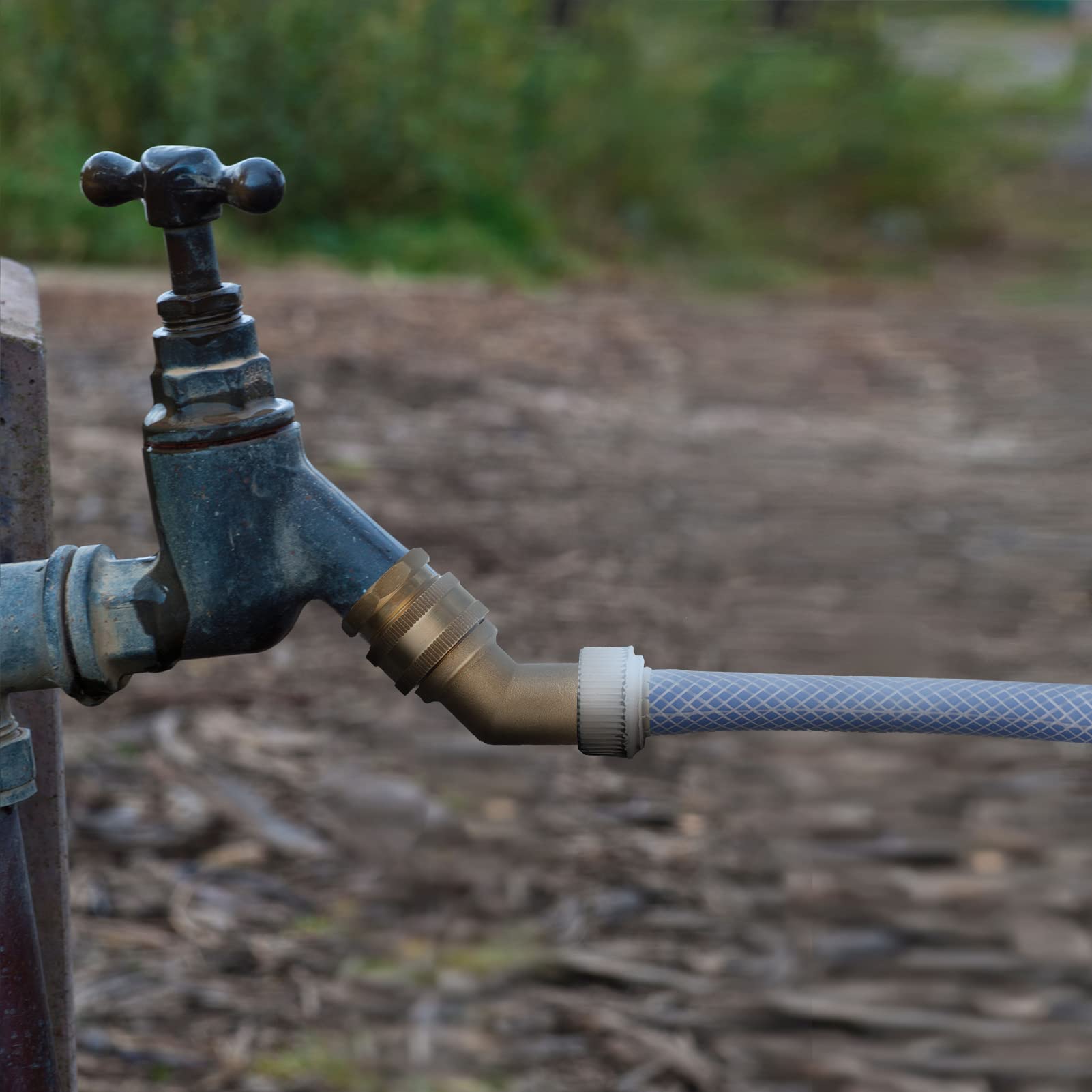 Jeeker RV water line connection in outdoor camping scenarios.